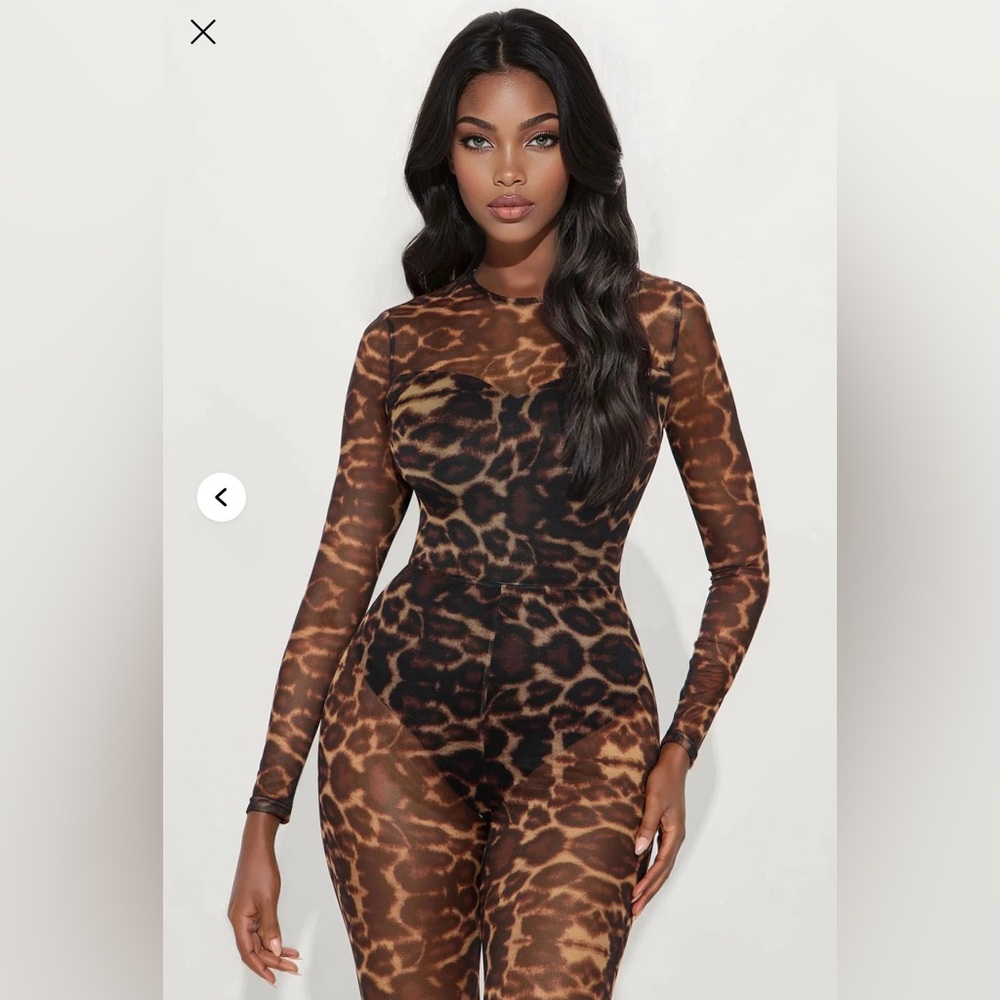 Fashion Nova Wild Leopard Bodysuit